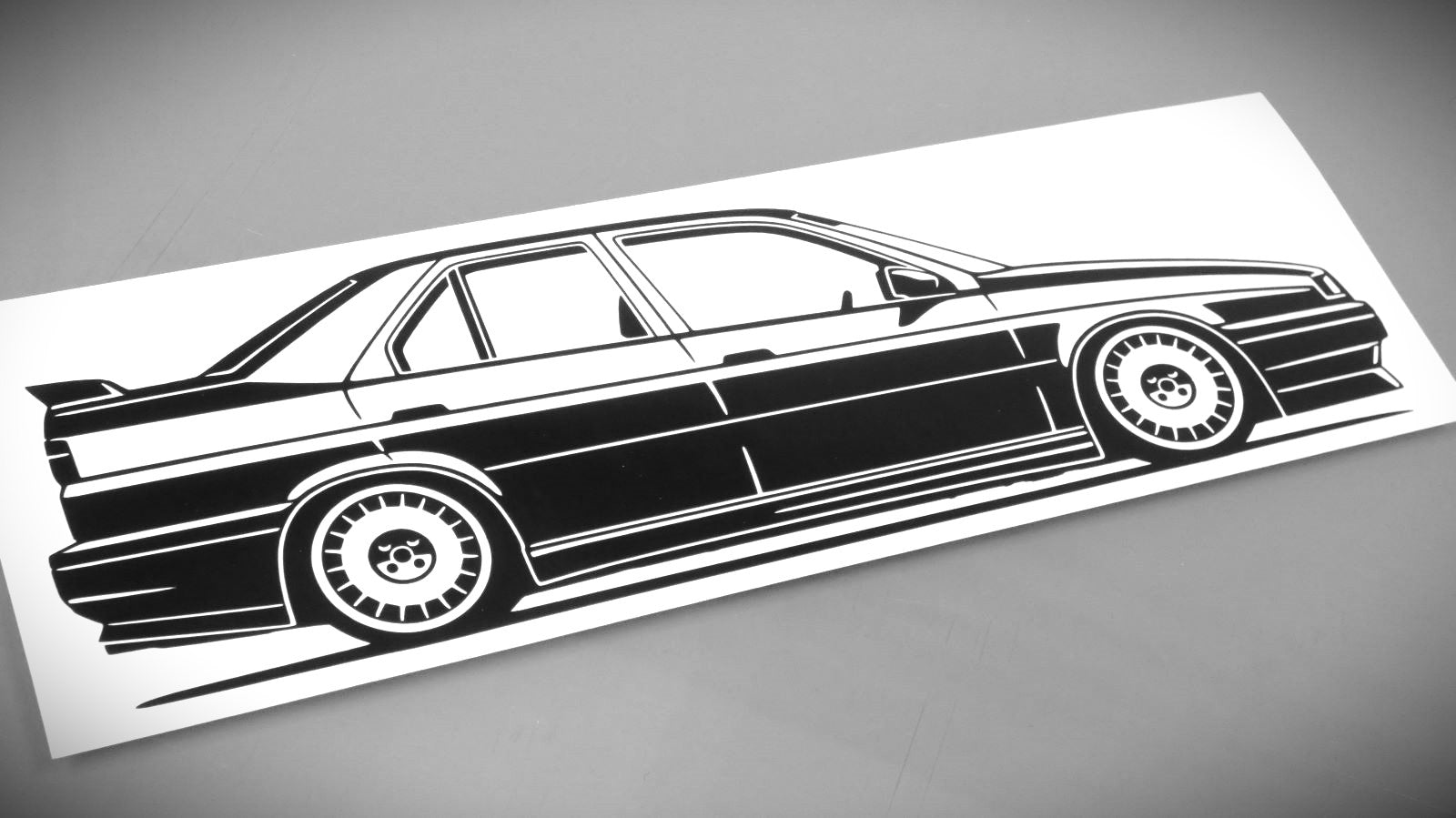 alfa romeo 155 q4 tuning aufkleber sticker silhouette seitenansicht rechts