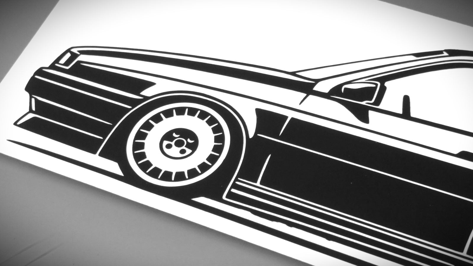 alfa romeo 155 q4 tuning aufkleber sticker silhouette detailansicht front