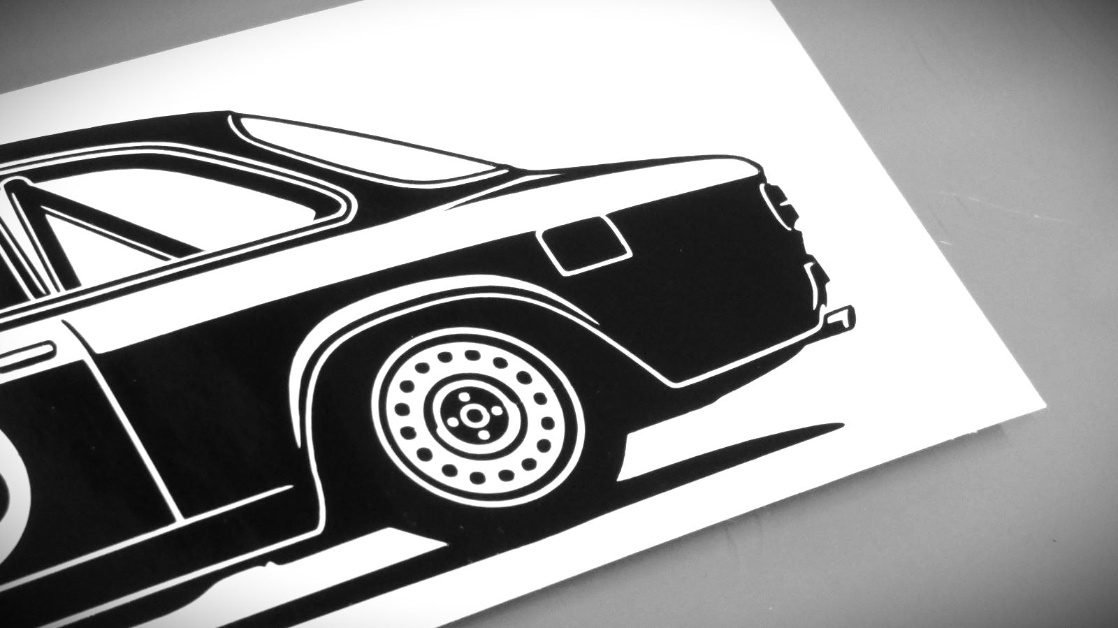 alfa romeo giulia gta tourenwagen aufkleber sticker silhouette detailansicht heck