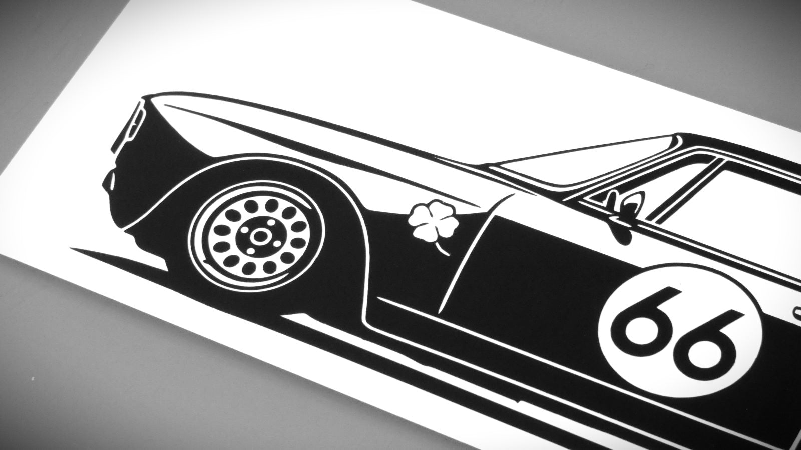 alfa romeo giulia gtam tourenwagen aufkleber sticker silhouette detailansicht front