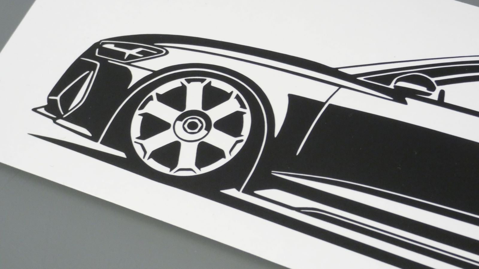 audi rs6 c8 avant aufkleber sticker silhouette detailansicht front