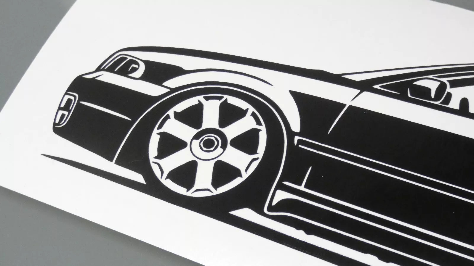 audi a4 s4 b5 limousine rotiform felgen aufkleber sticker silhouette detailansicht front