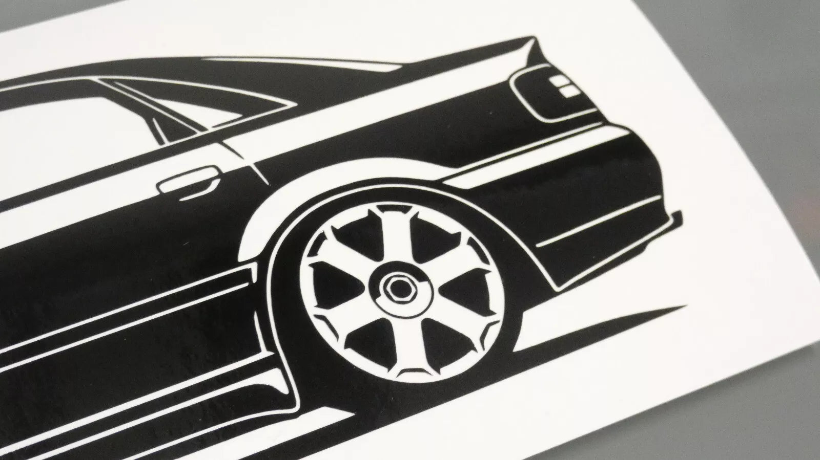 audi a4 s4 b5 limousine rotiform felgen aufkleber sticker silhouette detailansicht heck
