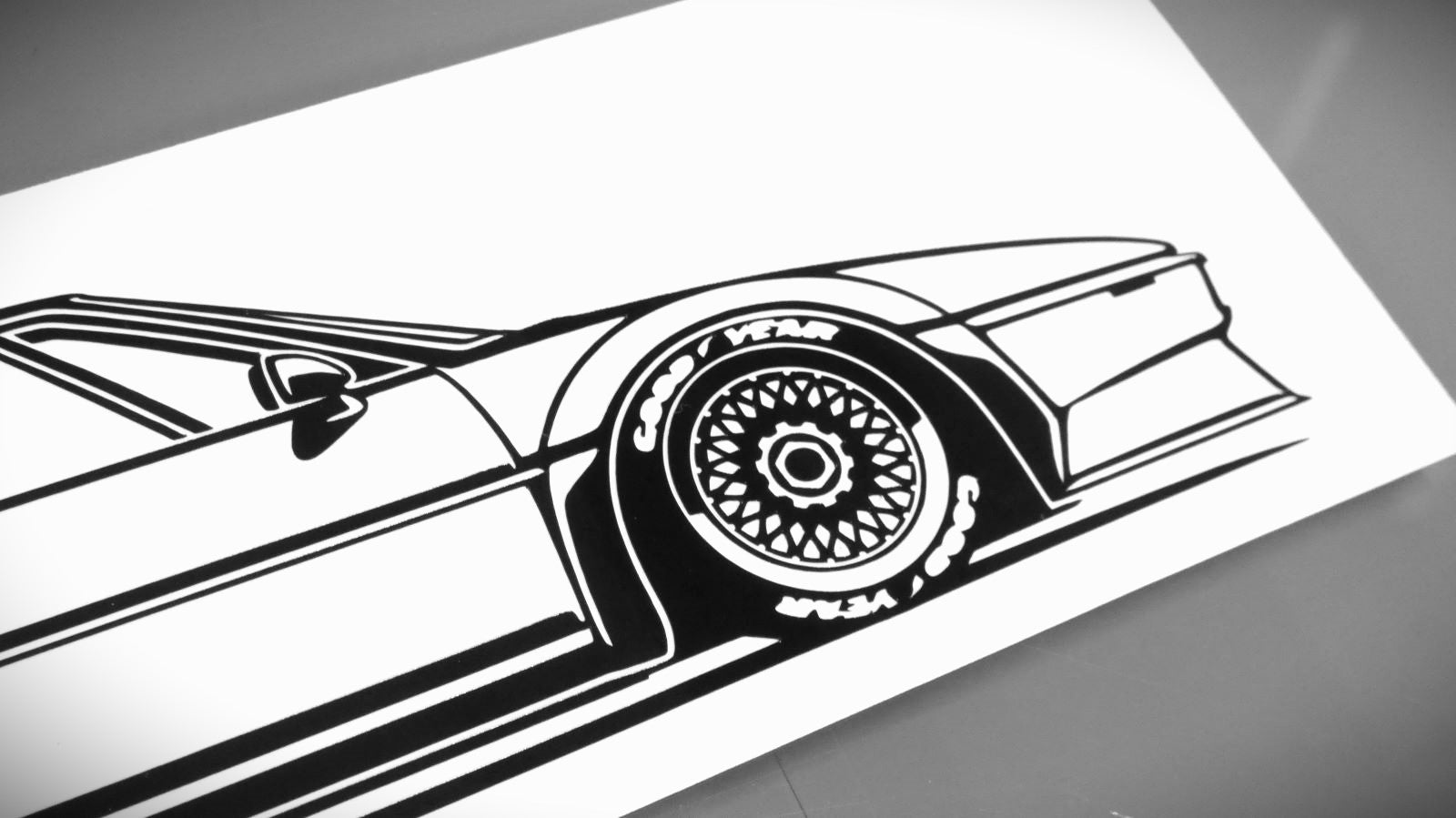 BMW E26 M1 ProCar // Silhouette Sticker - STiCKAR. automotive