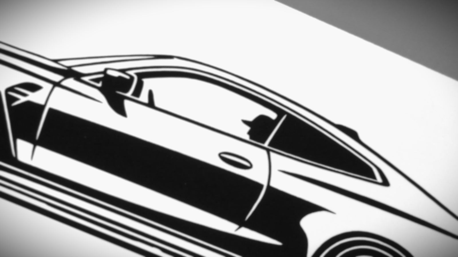 BMW G82 M4 Coupe Aufkleber Sticker Silhouette Detailansicht