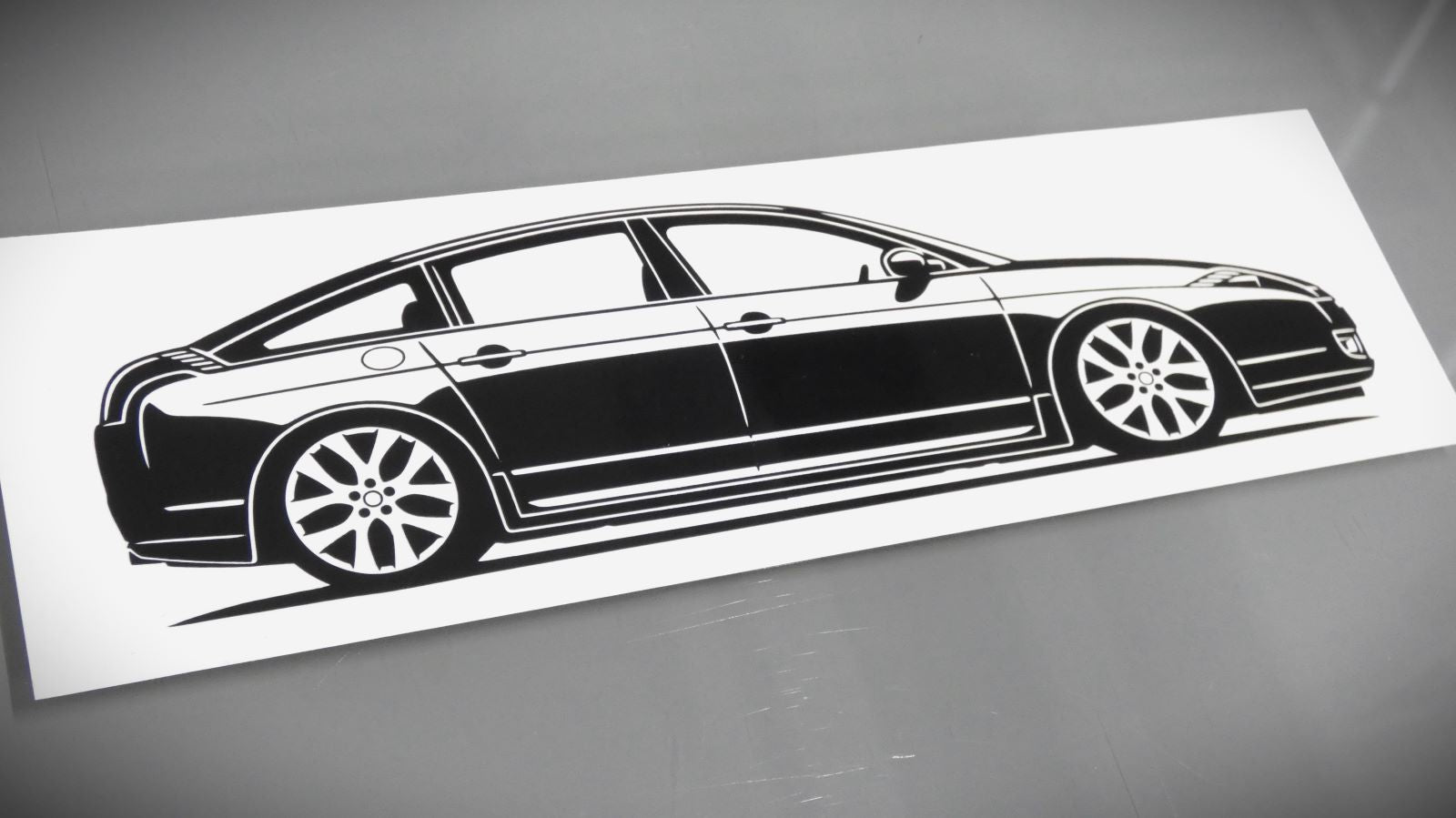 Citroen C6 Facelift Aufkleber Sticker Silhouette Fahrzeugseitenansicht Rechts