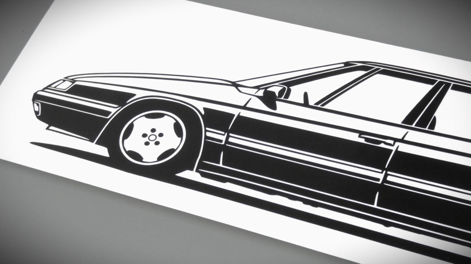 Citroen XM Y4 Etoile Felge Aufkleber Sticker Silhouette Detailansicht Front