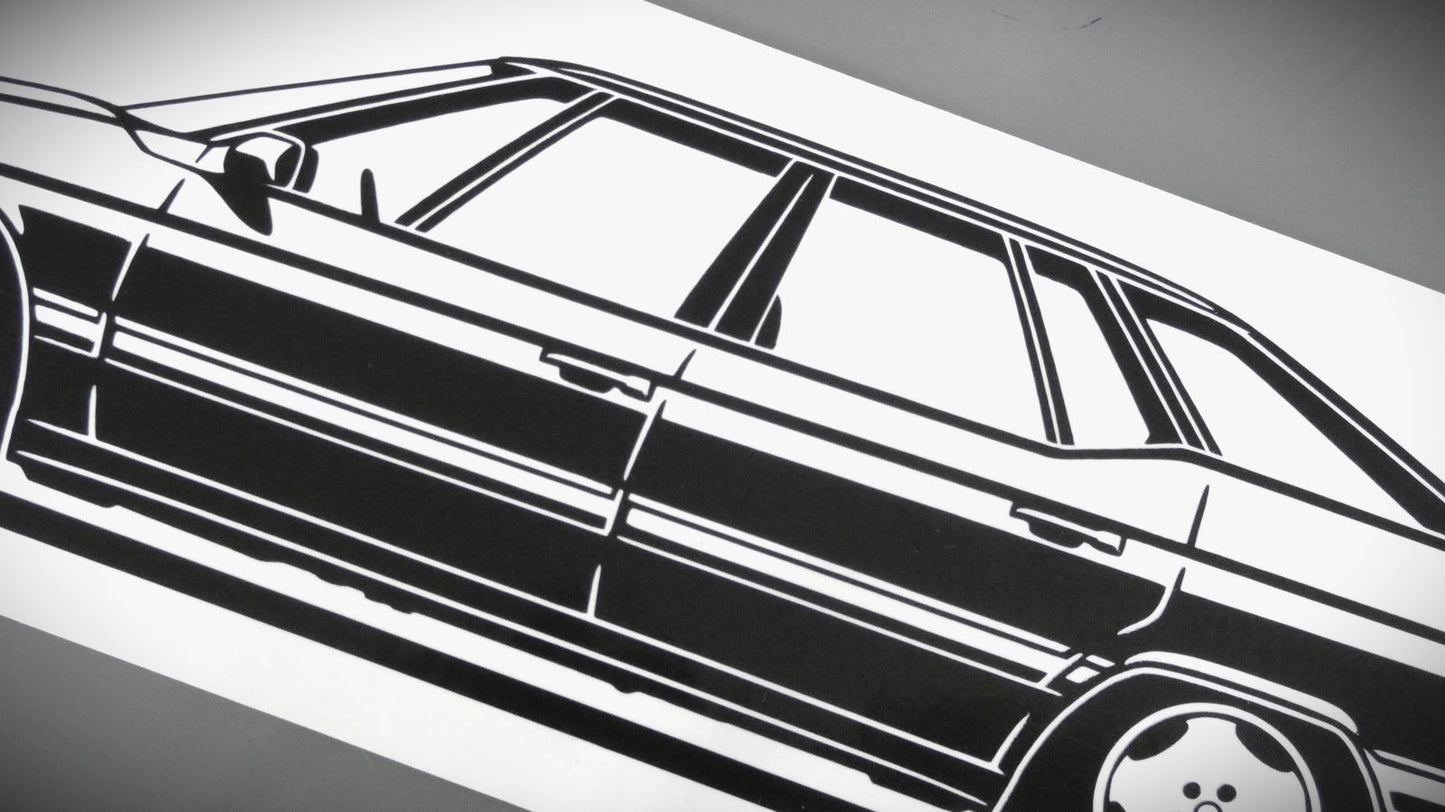 Citroen XM Y4 Etoile Felge Aufkleber Sticker Silhouette Detailansicht