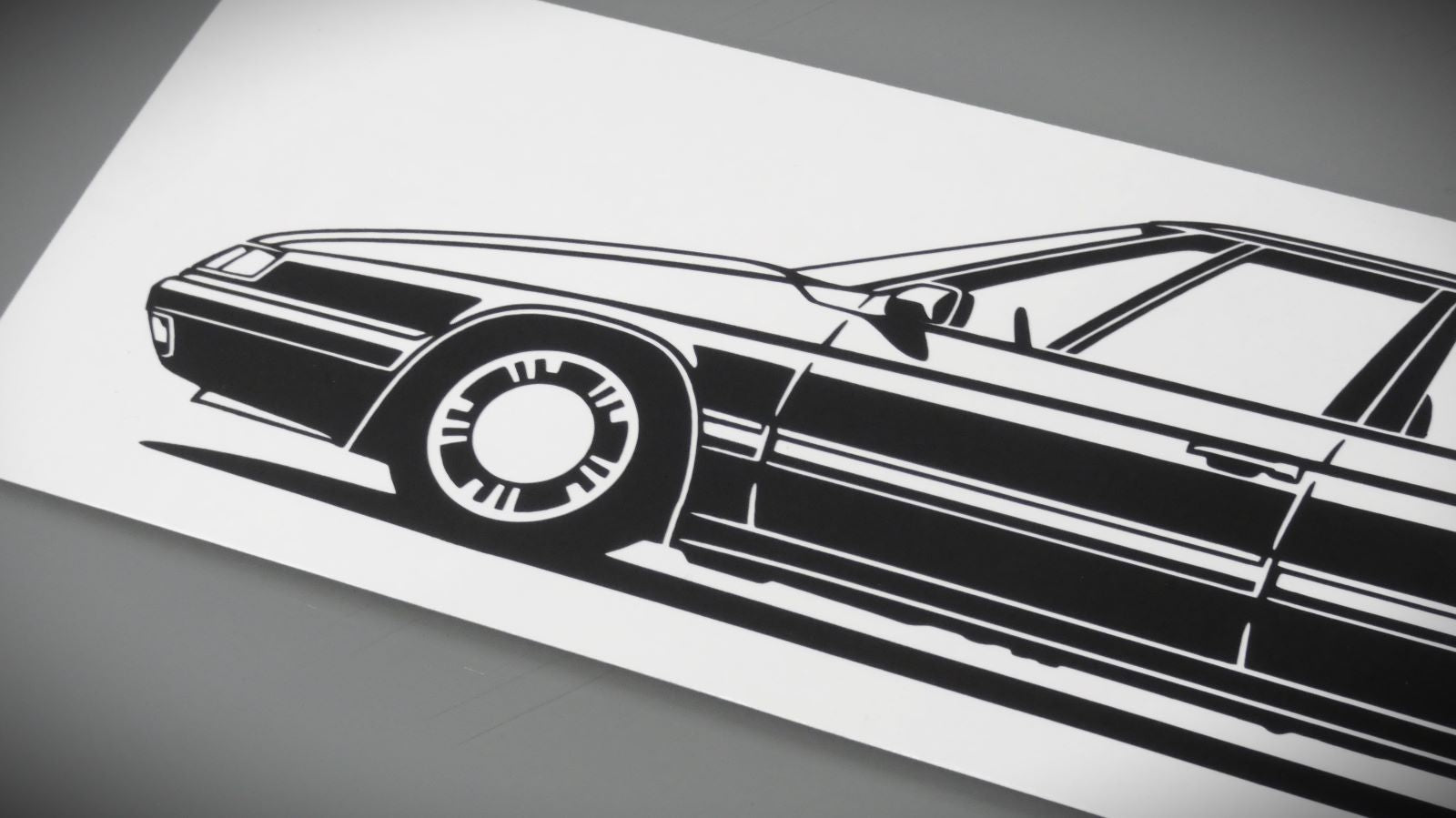 Citroen XM Y4 Italia Felge Aufkleber Sticker Silhouette Detailansicht Front