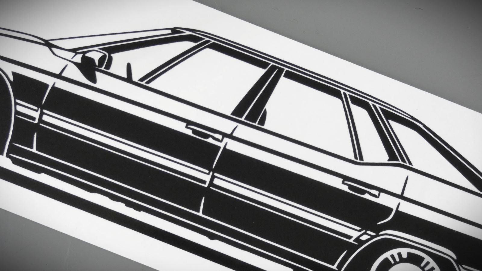 Citroen XM Y4 Italia Felge Aufkleber Sticker Silhouette Detailansicht