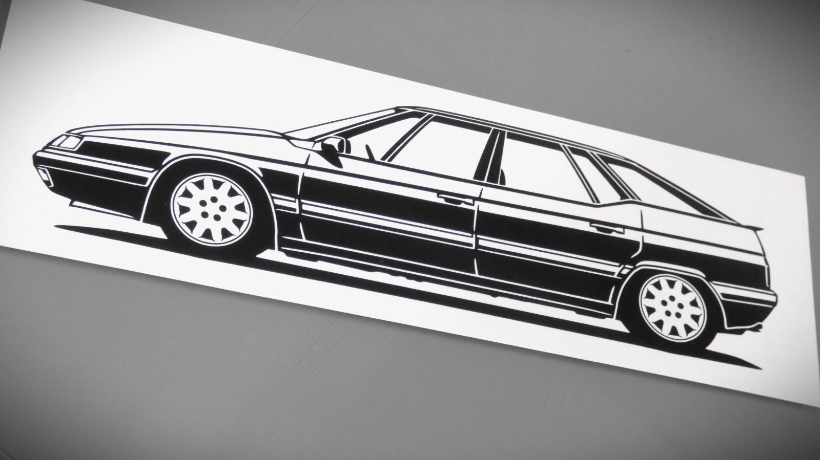 Citroen XM Y4 Monte Carlo Felge Aufkleber Sticker Silhouette Seitenansicht Links