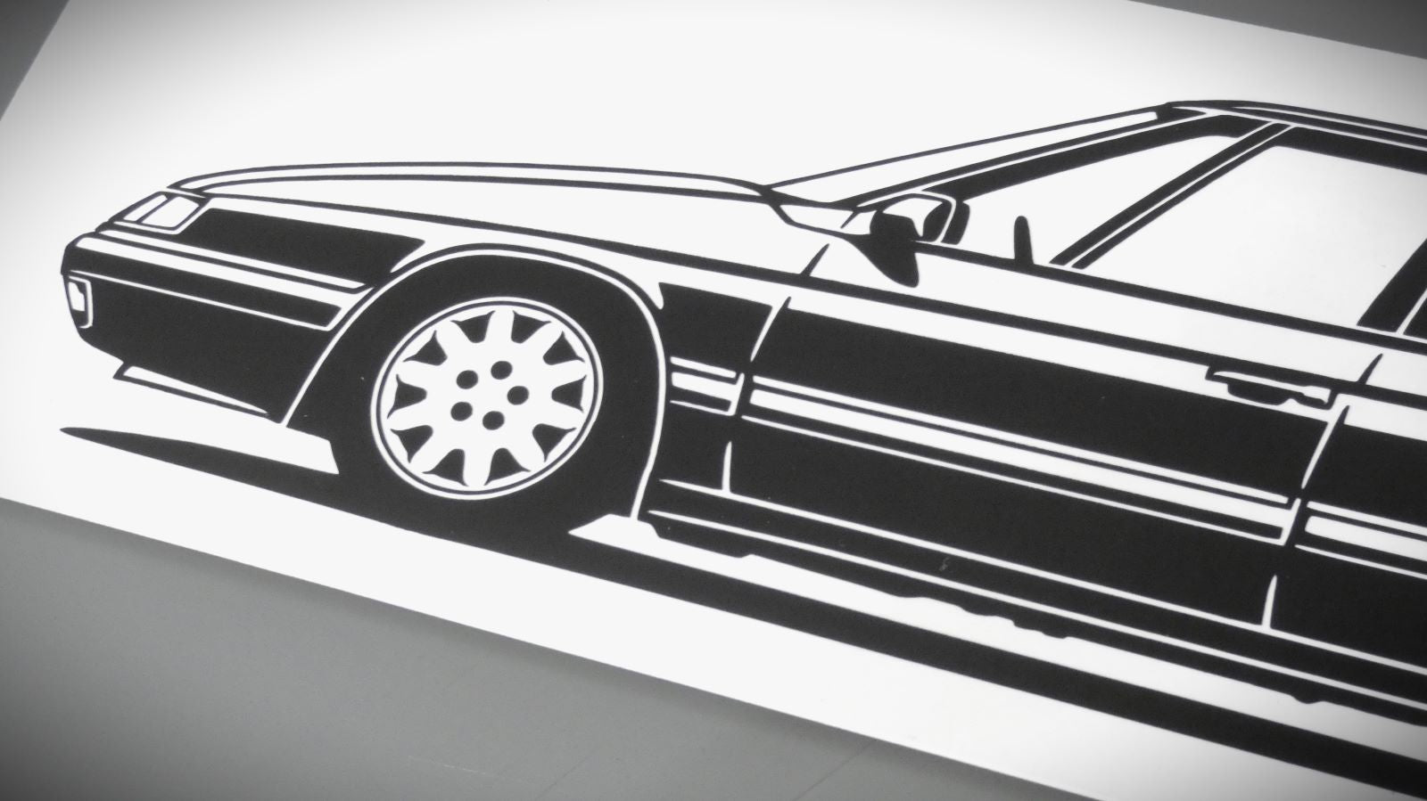 Citroen XM Y4 Monte Carlo Felge Aufkleber Sticker Silhouette Detailansicht Front