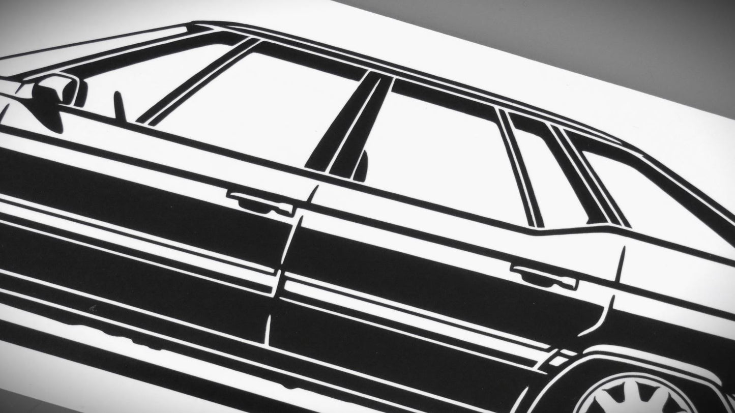 Citroen XM Y4 Monte Carlo Felge Aufkleber Sticker Silhouette Detailansicht