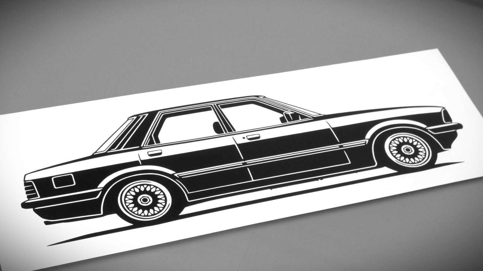 Ford Taunus TC 80 Aufkleber Sticker Silhouette Fahrzeugansicht Rechts