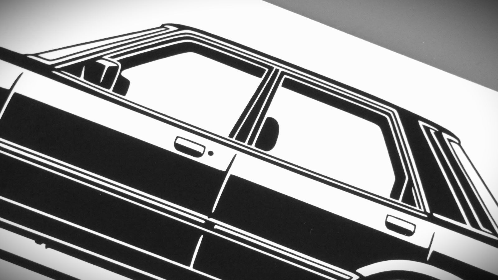Ford Taunus TC 80 Aufkleber Sticker Silhouette Detailansicht