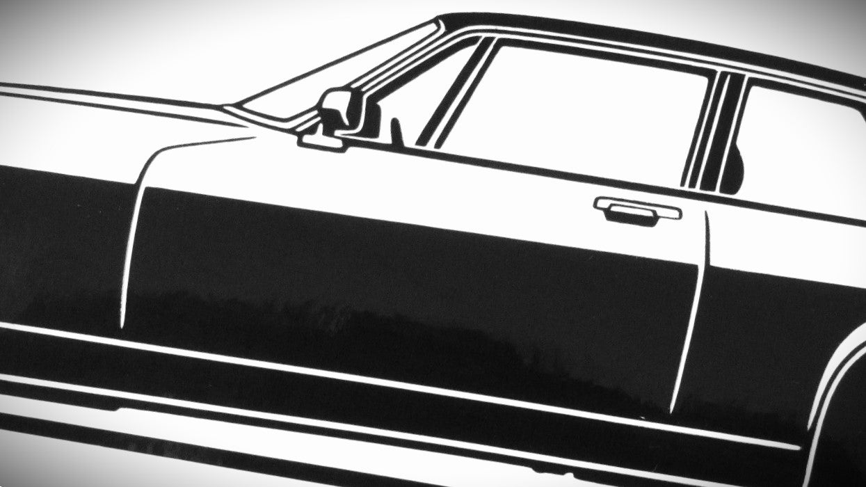 Jaguar XJS Coupé Aufkleber Sticker Silhouette Detailansicht