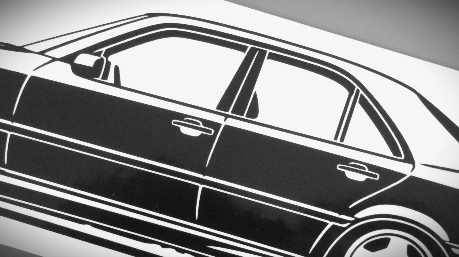 Mercedes Benz W202 C43 AMG C-Klasse Aufkleber Sticker Silhouette Detailansicht