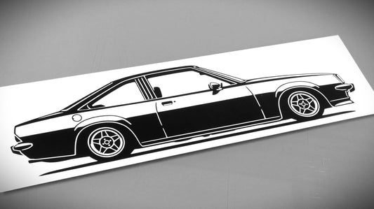 Opel Manta B 76" GTE Serie 1 ATS Classic // Silhouette Sticker - STiCKAR. automotive