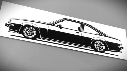Opel Manta B 76" GTE Serie 1 ATS Classic // Silhouette Sticker - STiCKAR. automotive