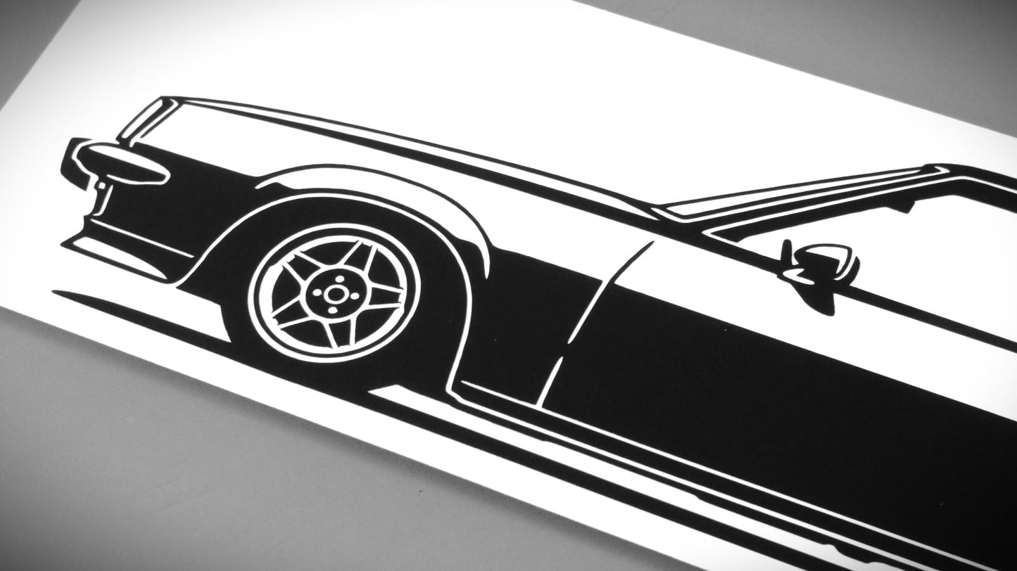 Opel Manta B 76" GTE Serie 1 ATS Classic // Silhouette Sticker - STiCKAR. automotive