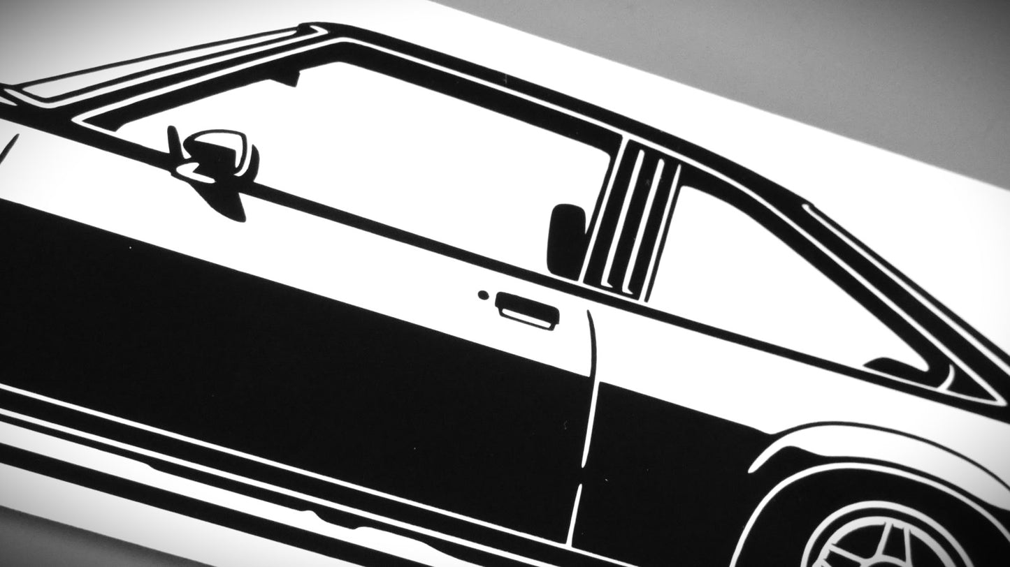 Opel Manta B 76" GTE Serie 1 ATS Classic // Silhouette Sticker - STiCKAR. automotive