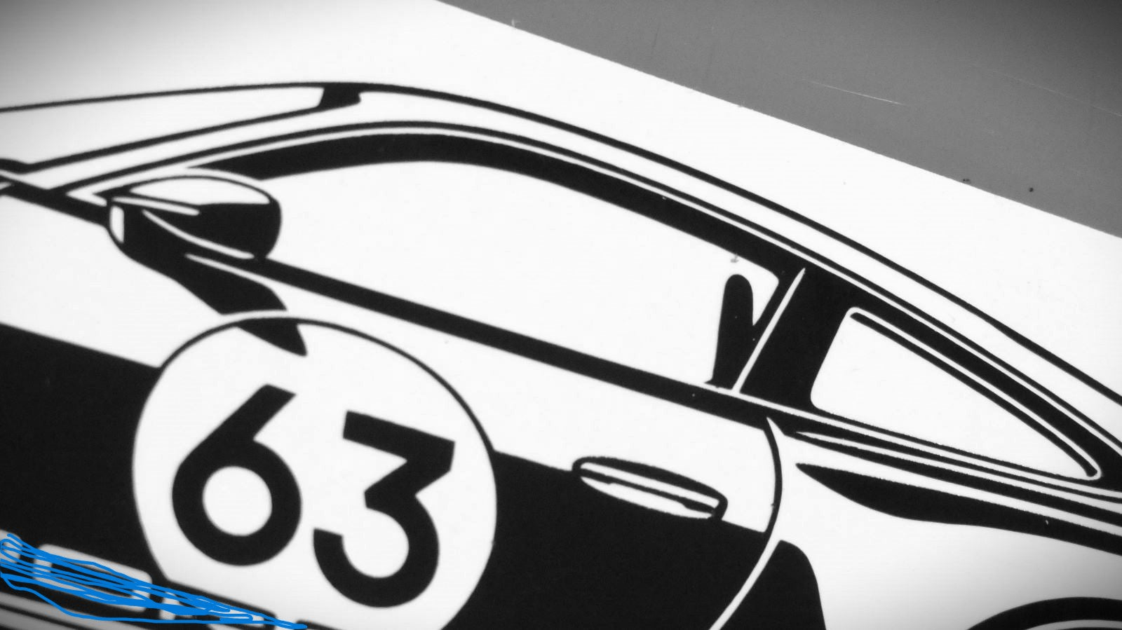 Porsche 911 992 ST mit Dekor Aufkleber Sticker Silhouette Detailansicht