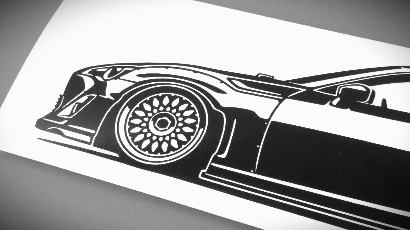 Toyota GT 86 Rocket Bunny Aufkleber Sticker Silhouette Detailansicht Front