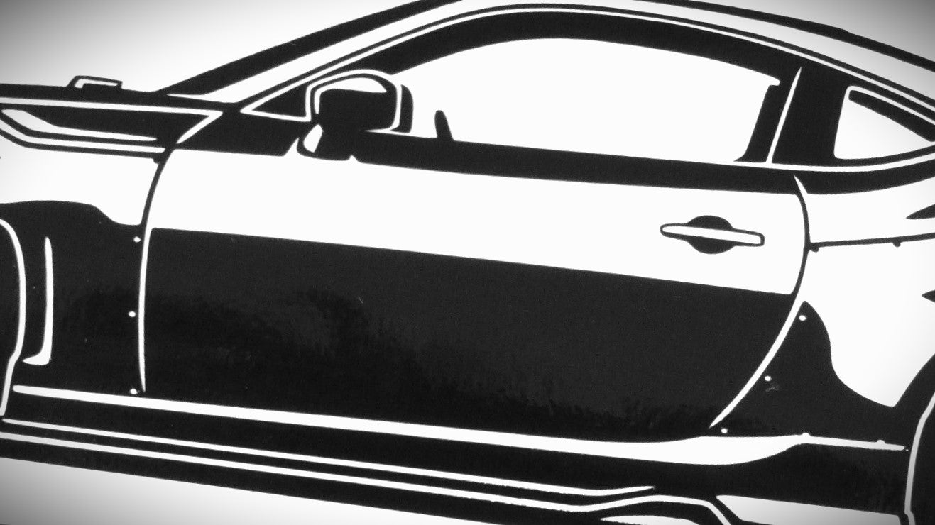 Toyota GT 86 Rocket Bunny Aufkleber Sticker Silhouette Detailansicht