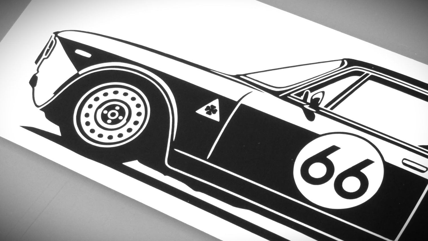 Alfa Romeo Giulia Sticker Aufkleber Ansicht Front