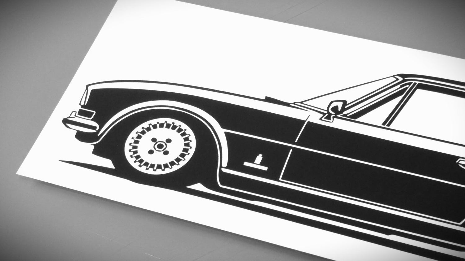 Peugeot 504 Sticker Aufkleber Ansicht Front