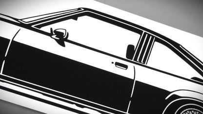 Opel Manta B GTE Serie 1 Tuning Aufkleber Sticker Silhouette Detailansicht